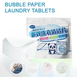 Ultra Concentrated Laundry Bubble Sheets Long Lasting PCS/Bag Action Multi Washing Cleaning 30 Fragrance Accessories Q1S1