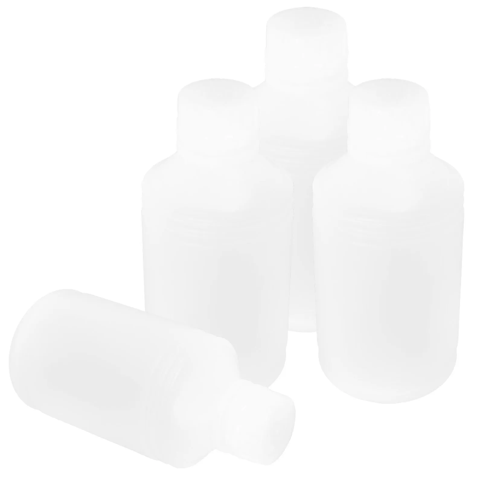

4pcs Plastic Bottle 500ml Small Mouth Round Lab Containers Sealed Leak Proof Storage Bottles for Solvents Ink Sample