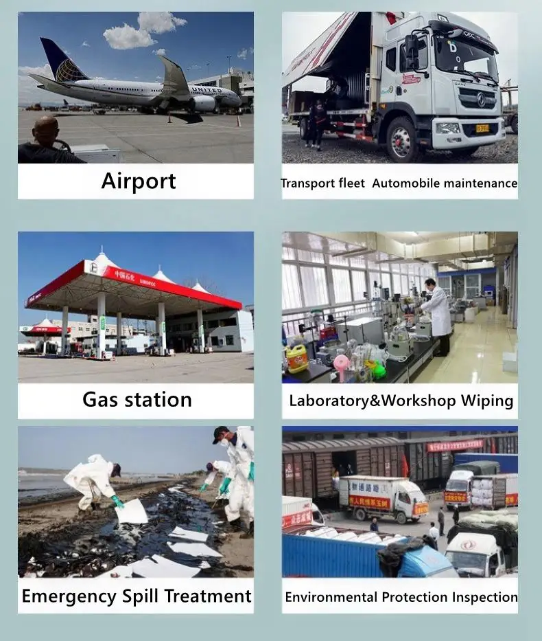 Industrial Environmentally Friendly Oil and Water Absorbing Roll Tear Line Composite Pressure Product