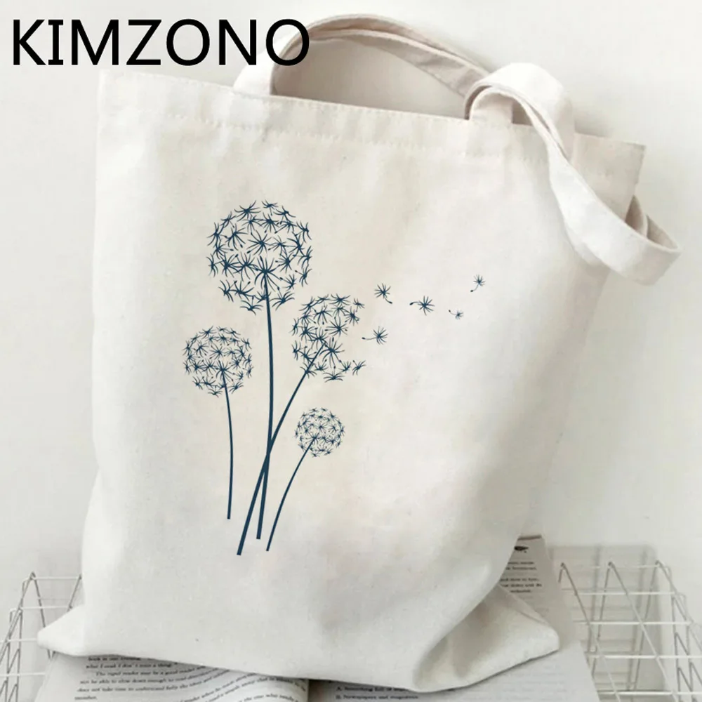 Dandelion shopping bag jute bag shopper shopping bolsa tote canvas bag sacola cloth bolsas reutilizables ecobag sac tissu