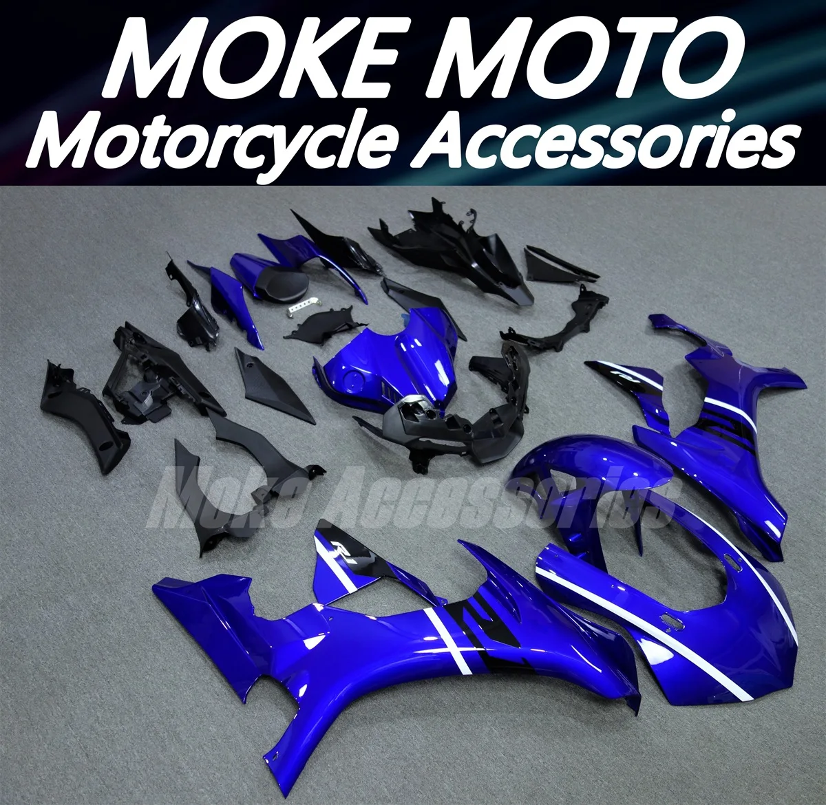 

Комплект обтекателей для Yzf R1M R1 2015-2019, высококачественный комплект кузовных деталей из АБС-пластика, синий/черный