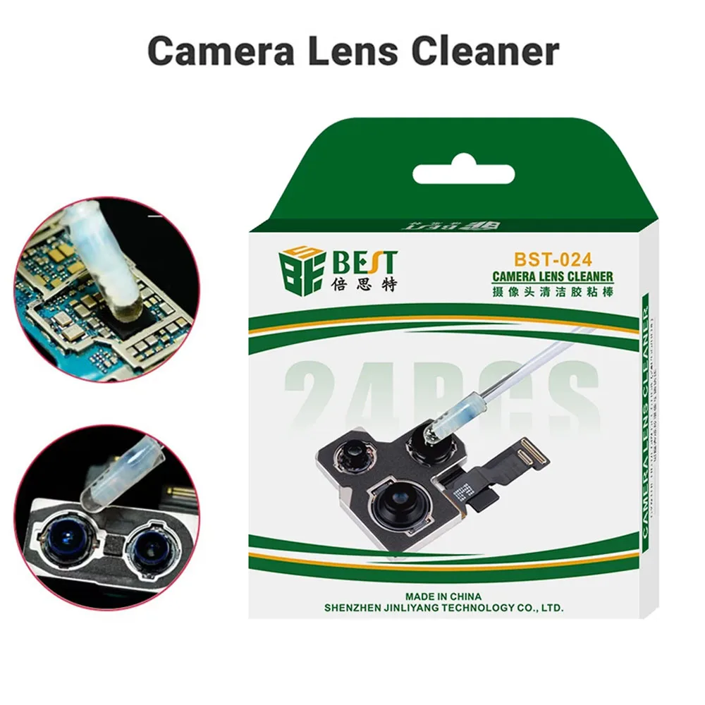 Camera Lens Cleaner ﻿24pcs/box Synthetic Resin Gel Stick Dust Fingerprint Removal for Phone Camera Lens Fast Clean Hand Tools