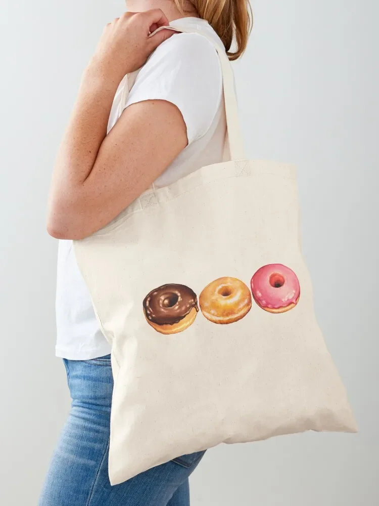 

Donut Pattern Tote Bag Cloth bag custom tote bag shopping trolley Women's handbag