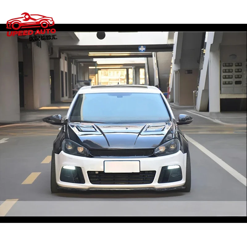 Suitable for VW 6 R20 R Volkswagen GOLF 6 GTI R20 R Carbon fiber ASPEC MK6 Front Engine Hood Bonnet Air Vented In