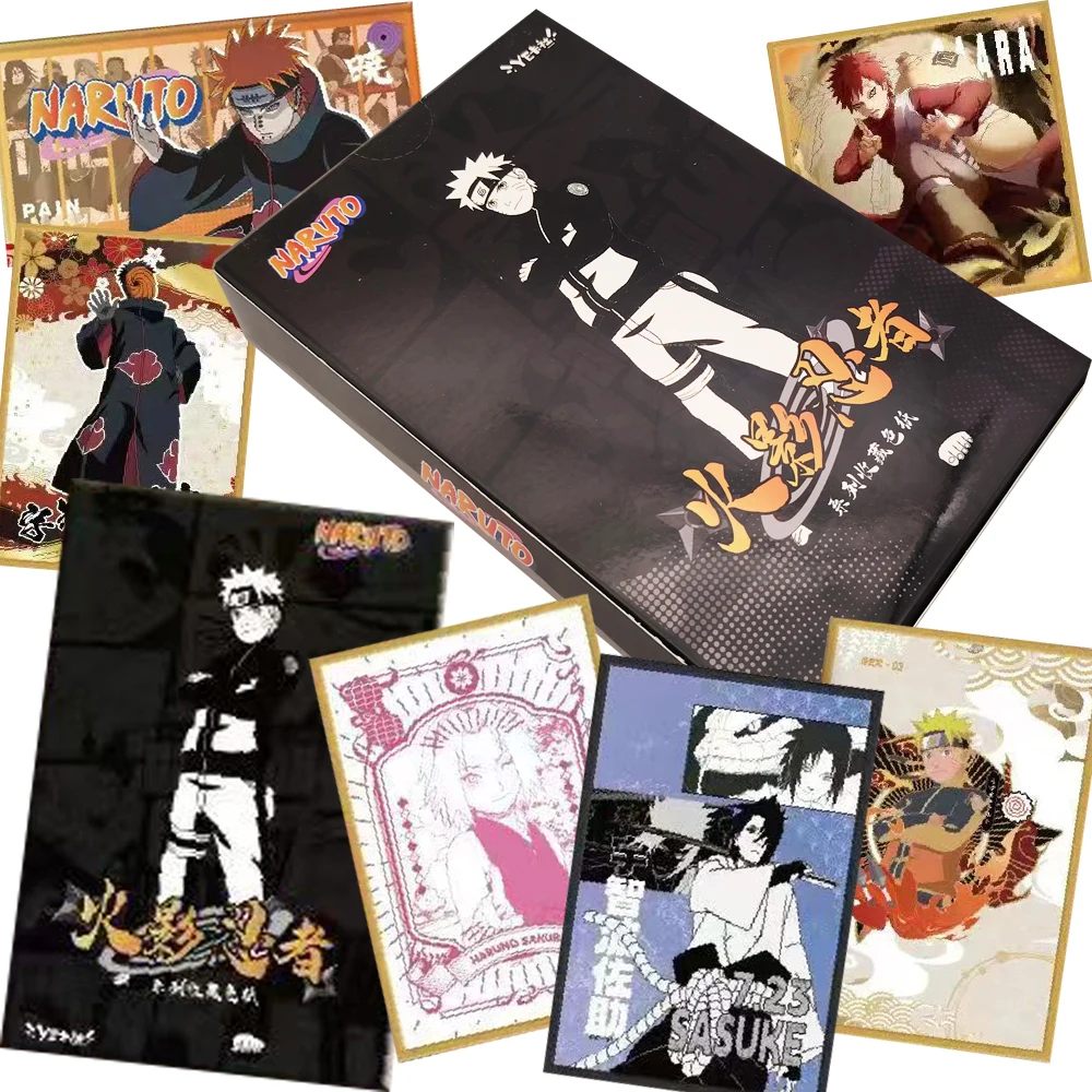 Naruto Anime Character Color Paper Collection Card Hatake Kakashi Haruno Sakura Exquisite Limited Edition Hidden Theme Card Gift