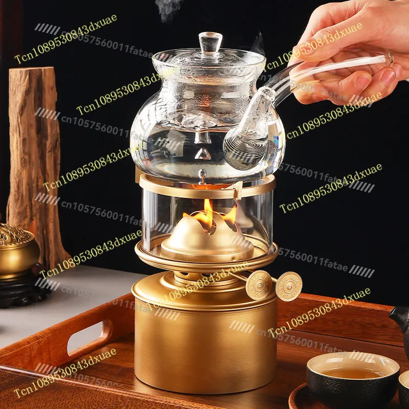 Pure Brass Travel Chaoshan Kung Fu Pot, Boil Water Tea Tea Stove