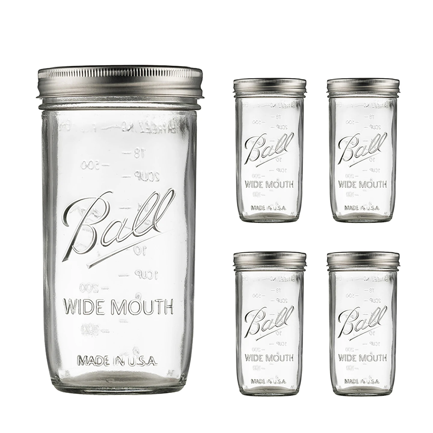 

Mason Lifesle Стеклянный контейнер Sed с широким горлышком Салат Йогурт Овес Чашка Кухонная банка для хранения American Sle Home Bravoal