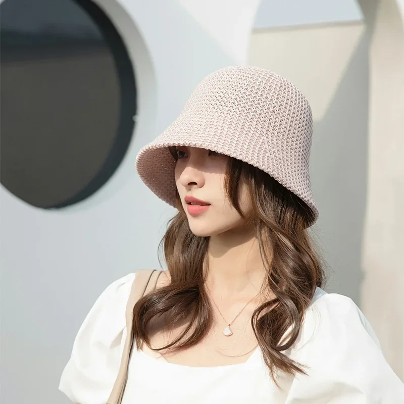 Japanese Versatile Fisherman Hat Bucket Hat For Women's Outings Sun Protection Korean Version Fashionable Sun Hat Small Face