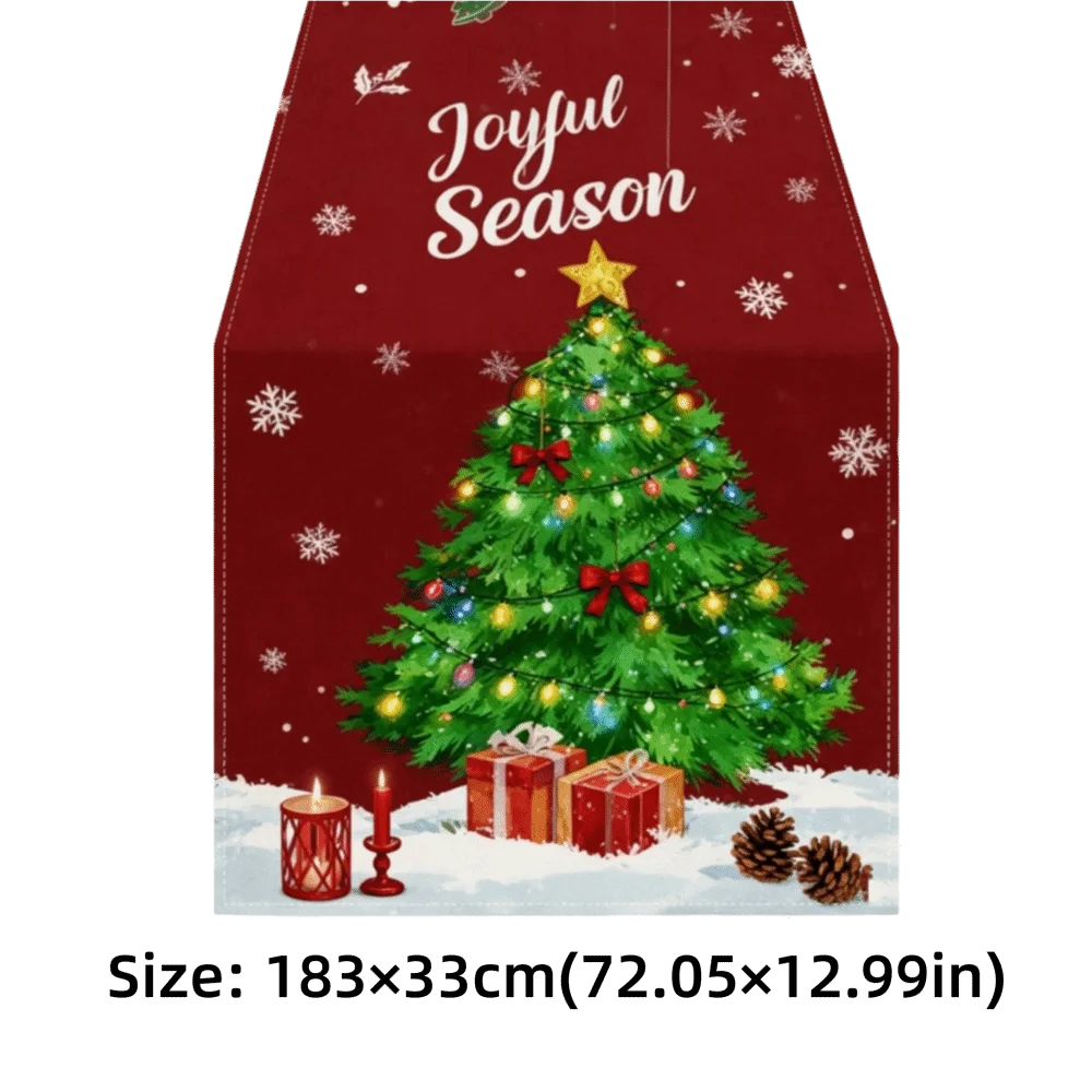 السنة الجديدة عيد الميلاد الجدول عداء عيد الميلاد حفلة نافيداد هدية عيد الميلاد الجدول العلم غطاء الطاولة غطاء الطاولة ديكورات للطاولات المنزلية #6