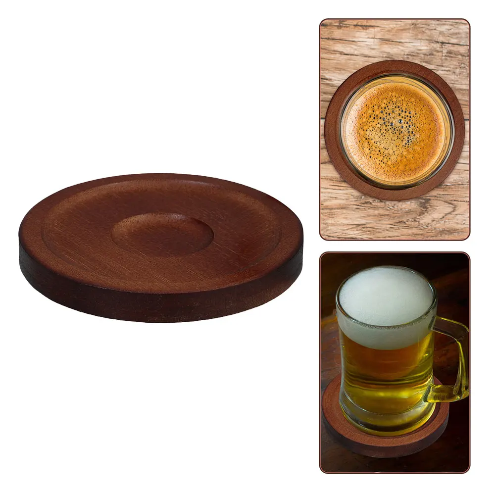 

Rotatable Coaster for Whiskey Beer Cup Pad Mat Creative Multifunctional Wood Coasters Antislip Round Drink Set