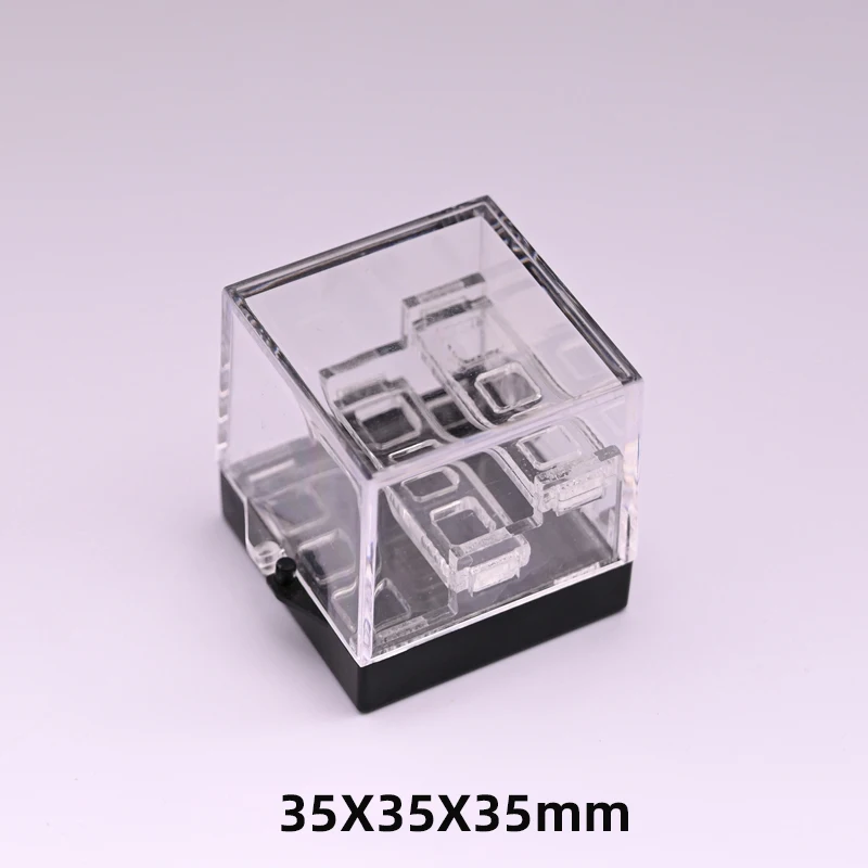 Small acrylic three layer raw stone storage box loose stone crystal stone storage box mineral display box acrylic display rack