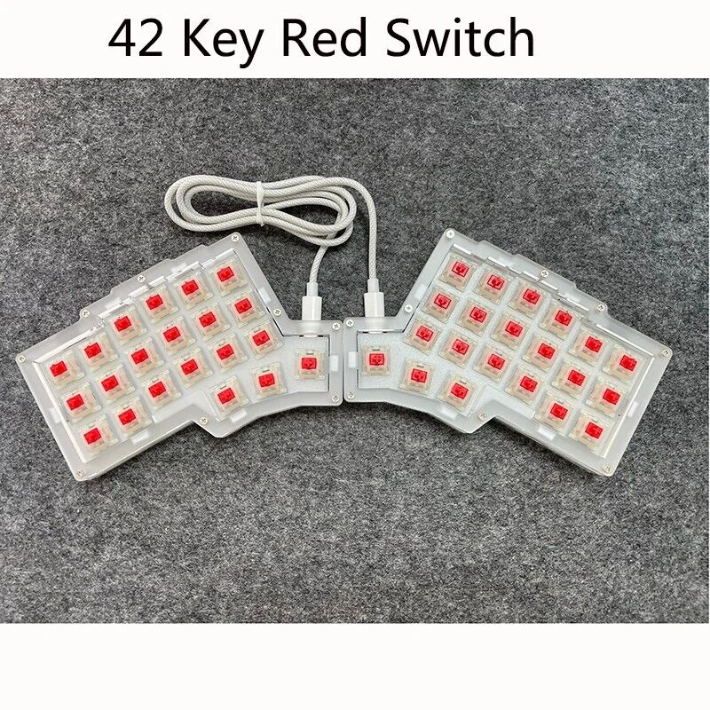 

VIAL Keyboard Programable 42 Key Programable Mechanical Split Keyboard Gaming DIY Based on QMK Hot waps RGB Backlit Keypad Kit