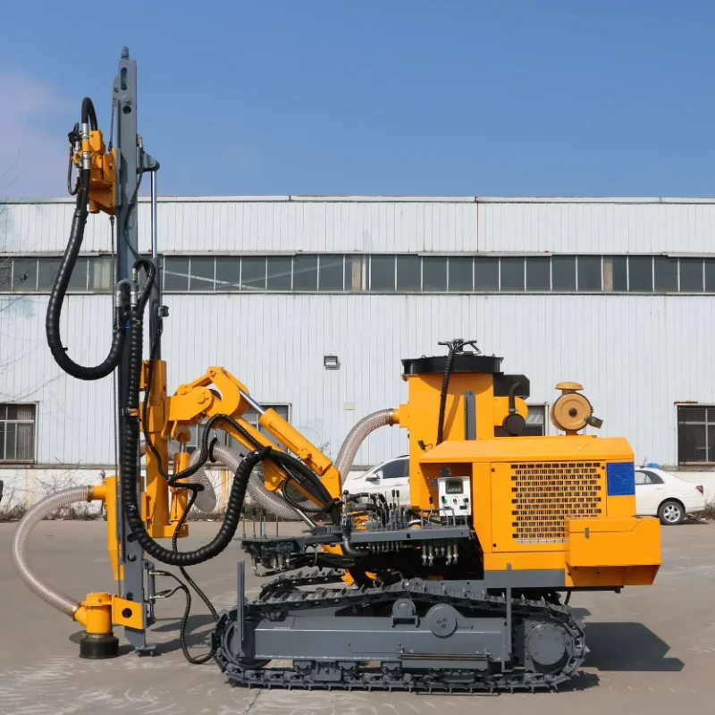 Rotary Drilling Rig Machine Down the Hole Borehole Crawler Drill Rig Diesel Engine Blasting Hole Rotary Drilling Rig Machinery