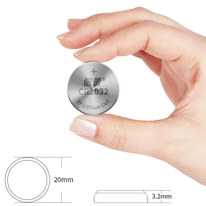 CR2032 3V Lithium Button Cell Battery DL2032 ECR2032 GPCR2032 for Small Household Appliances Car Remote Control Key Batteries