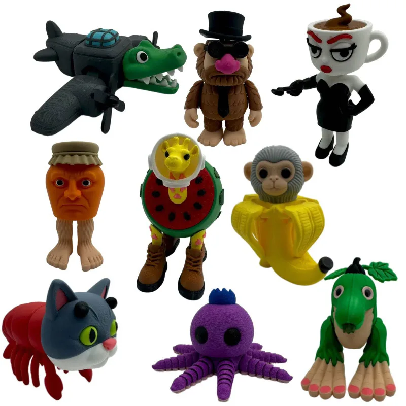 ثلاثية الأبعاد مطبوعة Tingtungung Sahur عمل دمية راقصة الباليه كابوتشينو لاريلي لاريلا بونيكا أمبالابو ديكور المنزل نموذج هدية