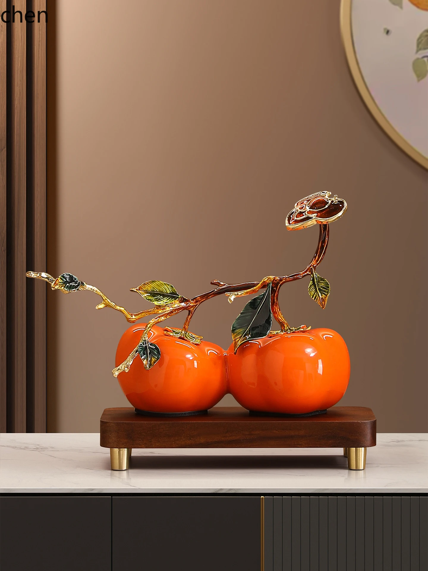 

LQC persimmon ornament living room entrance TV cabinet wine cabinet decoration