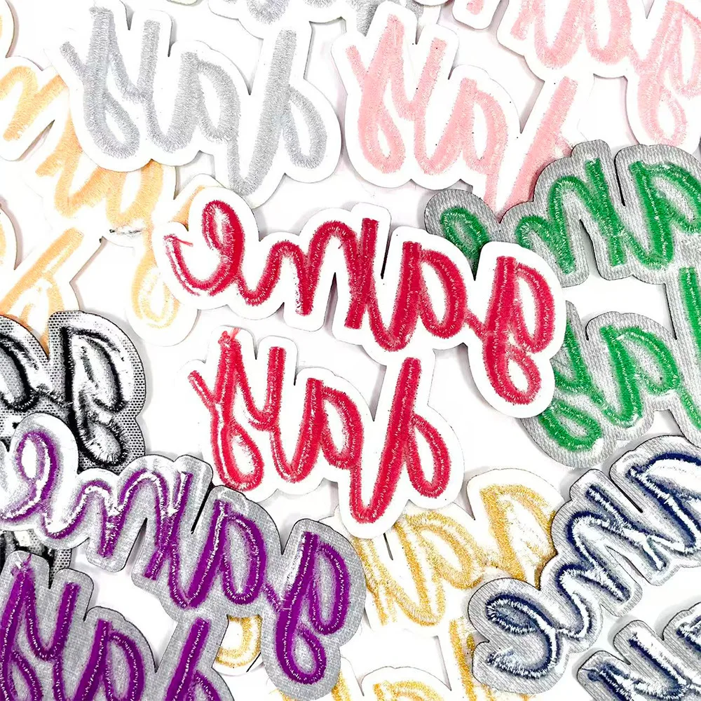 10pcs Game Day Ironing Patch Emblem Clothing Bag Hat Accessories Badge Sticker Embroidered Iron-on Patches DIY Craft Supplies