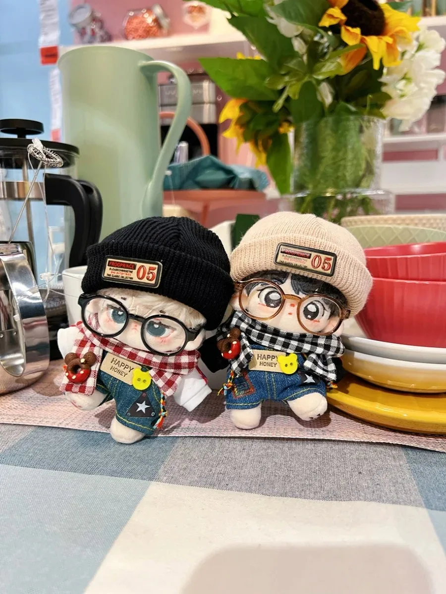 بدلة بغطاء رأس رائعة وسيم باللون الأبيض والأسود للأولاد ، ملابس دمية من القطيفة ، هدية ملابس غير رسمية ، موضة الخريف ، 10 *