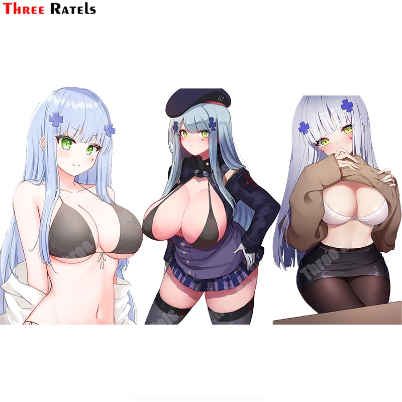 Автомобильные наклейки и Переводные картинки Three Ratels A774 Hk416 для девочек из аниме «фронтальная линия» для Volkswagen аниме девочки Автомобильная внешняя декоративная пленка