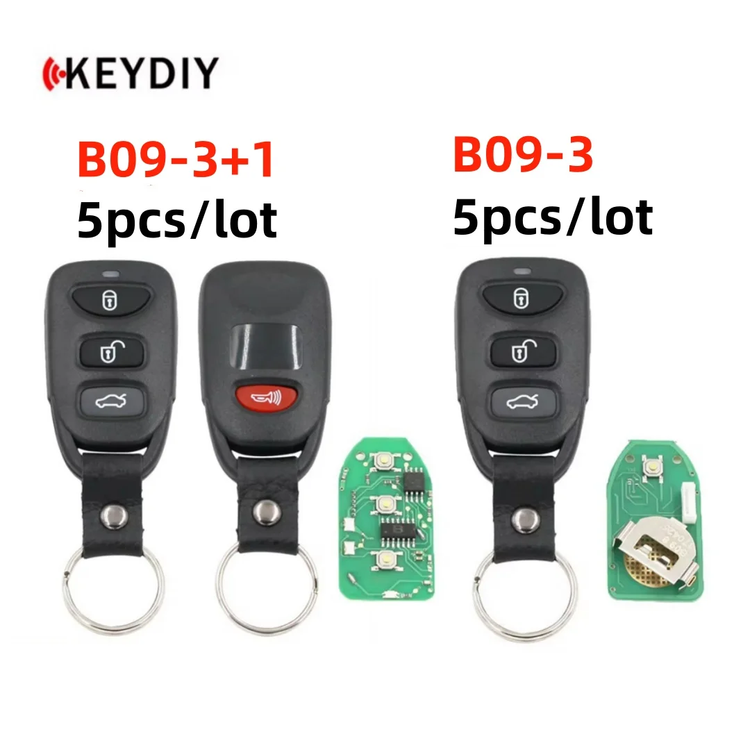 

5 шт./лот KEYDIY KD B09-3 B09-4 Универсальный пульт дистанционного управления серии B для KD900/KD-X2/URG200/KD200 программатор ключей для Kia для ключей Hyundai