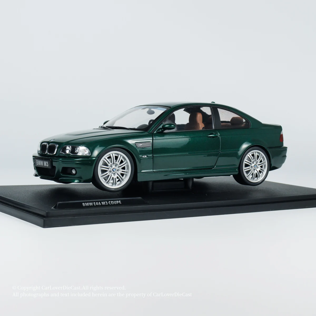 Diecast Solido Scala 1:18 BMW E46 M3 COUPE VERDE 2000 simulazione modello di auto in lega Giocattolo da collezione Regalo Souvenir Display