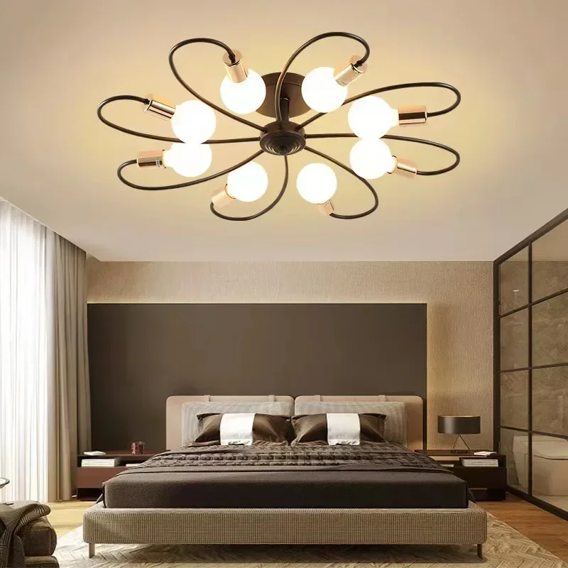 

Nordic minimalist style LED chandelier bedroom chandelier living room lighting home chandelier room decoration lighting fixtures