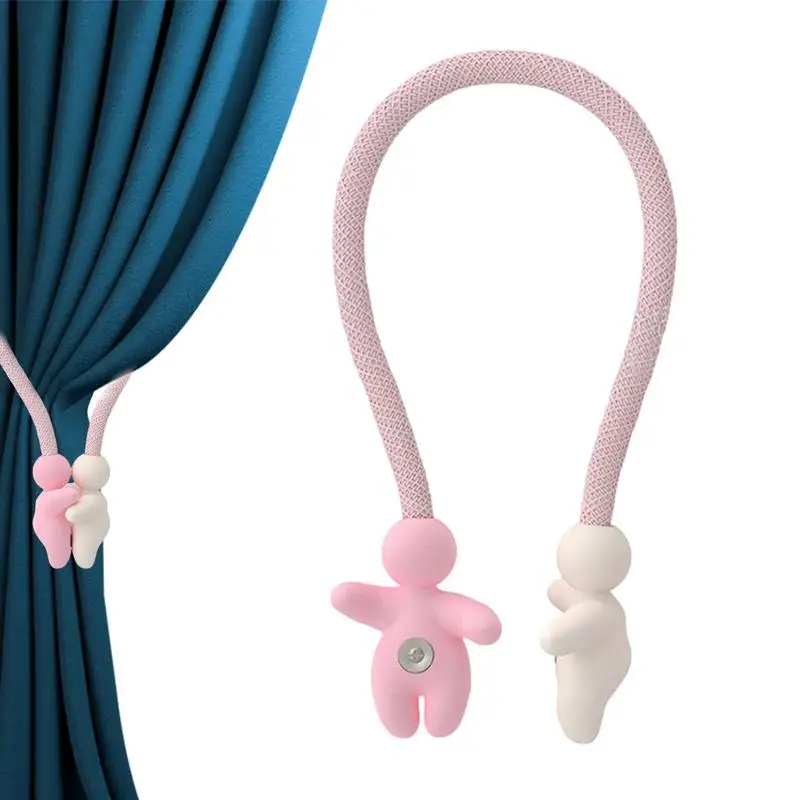 Curtains Tiebacks Mini figure Shape Outdoor Elegant Decorative Buckles Holders Hooks Clip for Home Bedroom Offices Curtains