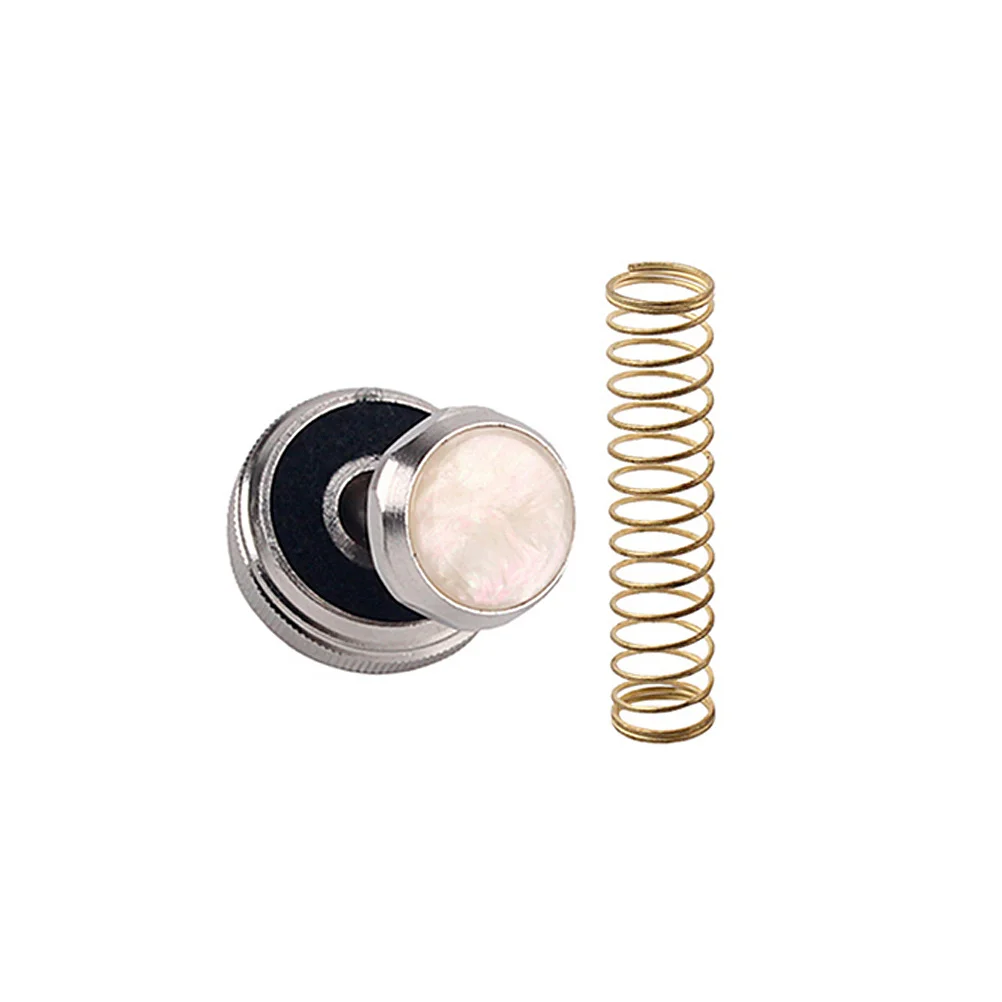 

6Pcs Silver Trumpet Repair Parts Finger Button Spring Set for Accurate Key Replacement Repair Playing Cap Finger Button