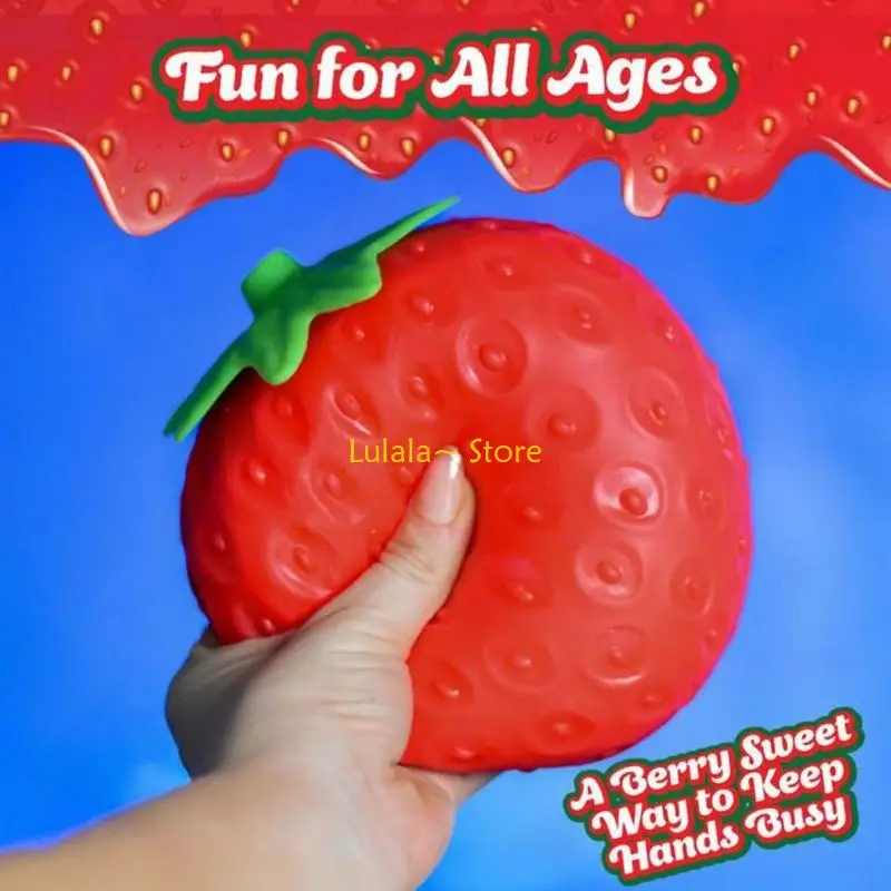 Y4QA Slow Rising Strawberry Sensory Toy For Relaxation Hand Exercise And Anti Anxiety Therapy Stress Relief Toy