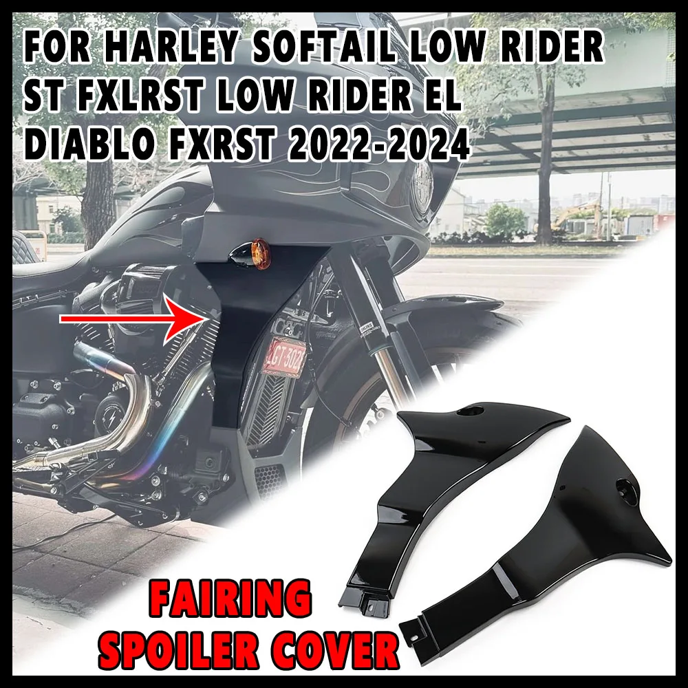 

Новые комплекты опорных кронштейнов для обтекателя мотоцикла, черные для Harley Softail Low Rider ST FXLRST Low Rider El Diablo FXRST2022-2024
