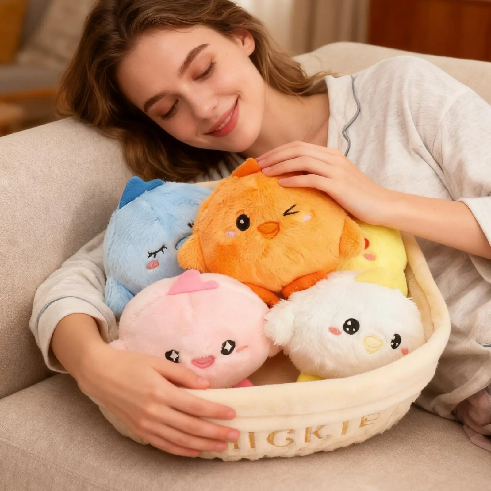 

Baby Montessori Vegetable Fruit Plush Toy Set a comforting gift for children Parent-child Interaction Education Plush Toy