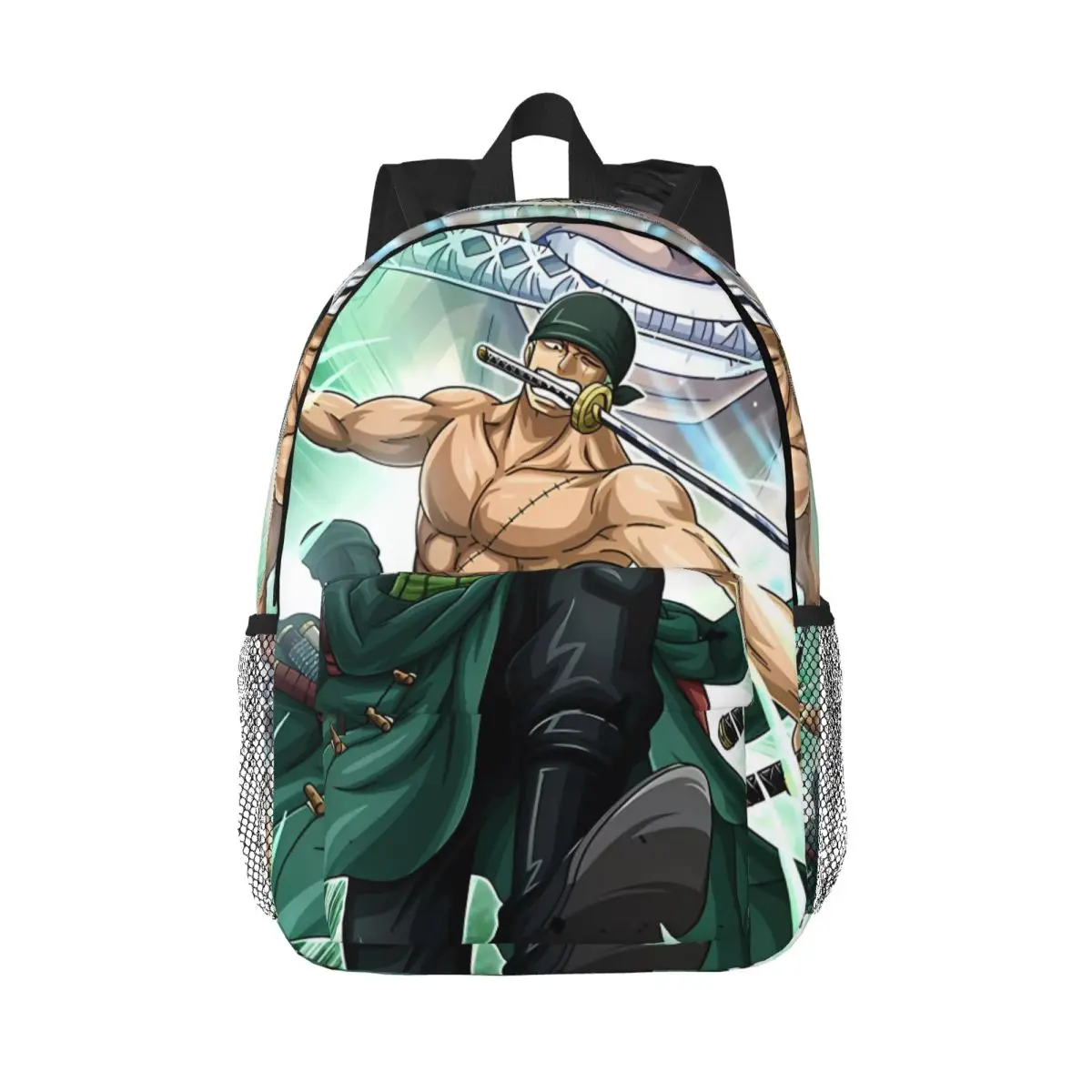 

Roronoa Zoro Backpack for Men Women Fashion Student Business Daypack College Shoulder Bag 15in