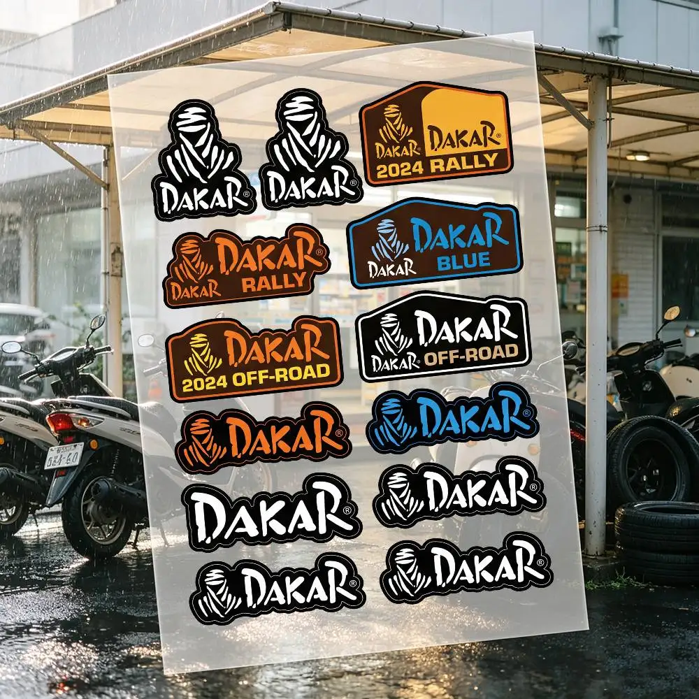 D-Dakar Rally Motorcycle Stickers Car Body Vinyl Stickers Laptop Wall Decals Car Modification Accessories