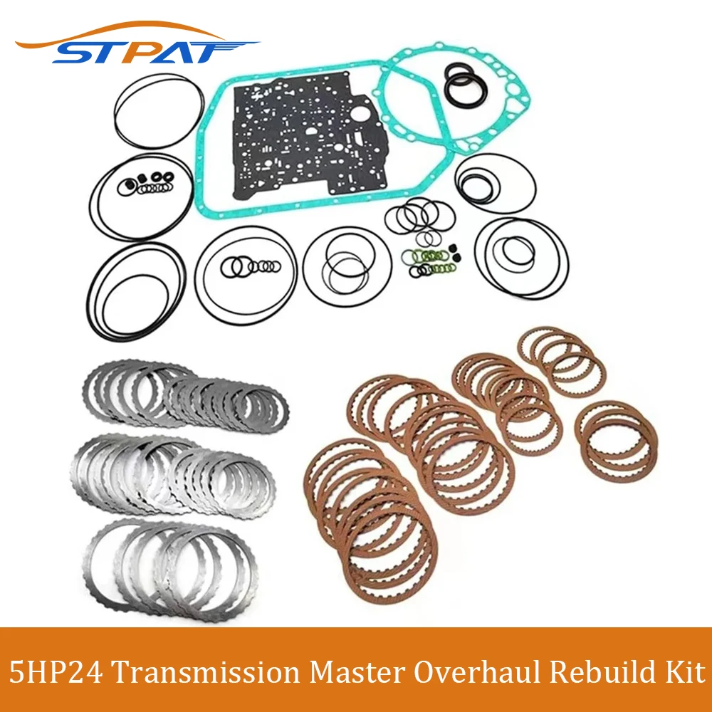 

STPAT ZF5HP24A Transmission Repair Kit Friction Steel Plates Gaskets Oil Seal Suit For 98-UP BMW LAND ROVER RANGE ROVER 5HP24