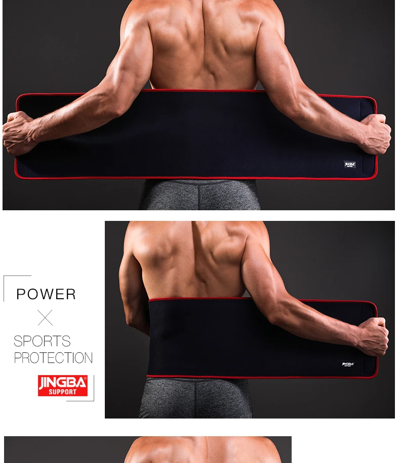 JINGBA SUPPORT Verstellbarer Modellierender Körper-Korsettformer Taillentrimmer Slim Fit Bauch-Schweißgürtel – Detail 12