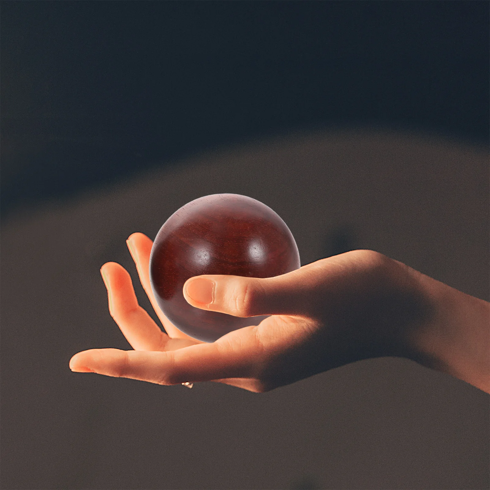 

1Set Hand Massage Ball Wood Material Smooth Small Wooden Handball Hand Fitness Exercise Palm Massage Rolling Ball Portable