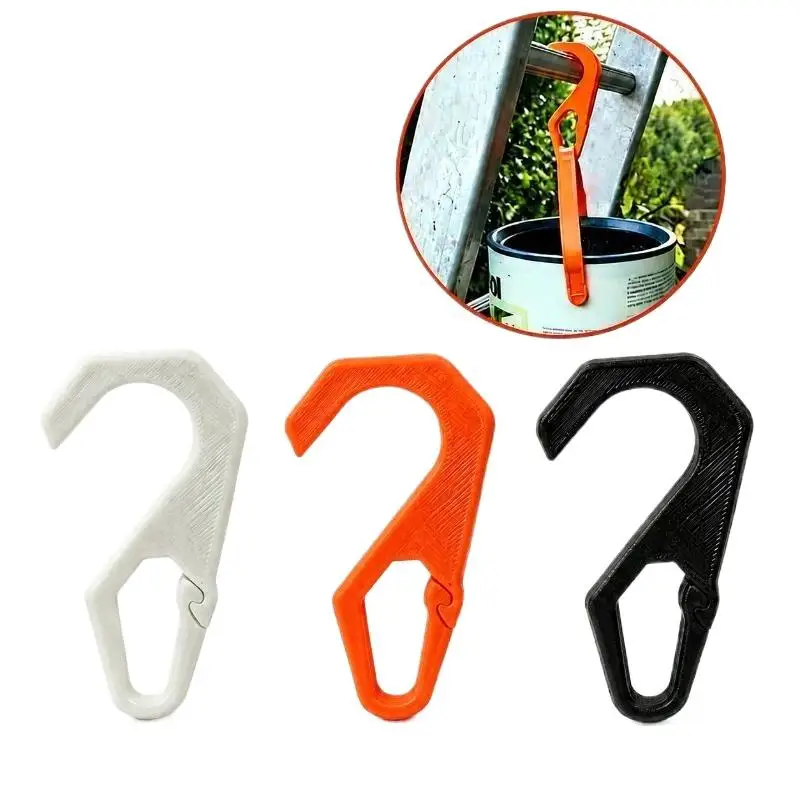 3D Printed Ladder Hook Durable Plastic Paint Bucket Clip Hook Household Hook For Painting Construction Maintenance Work