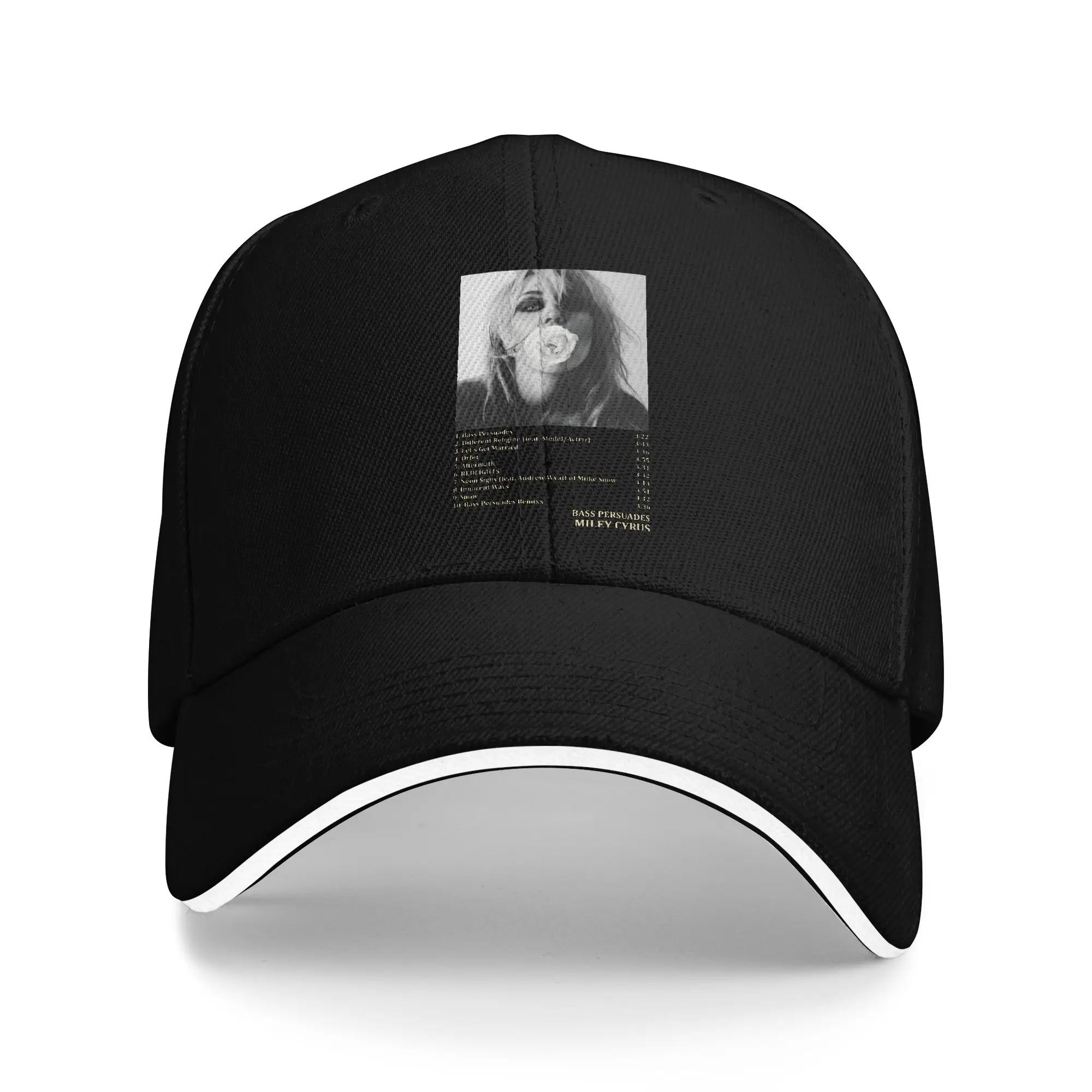 Mileys Cyruse Basse Persuades Album Baseball Caps Hip Hop  Sandwich Hat Unisex Style Adjustable Dad Hat Outdoor