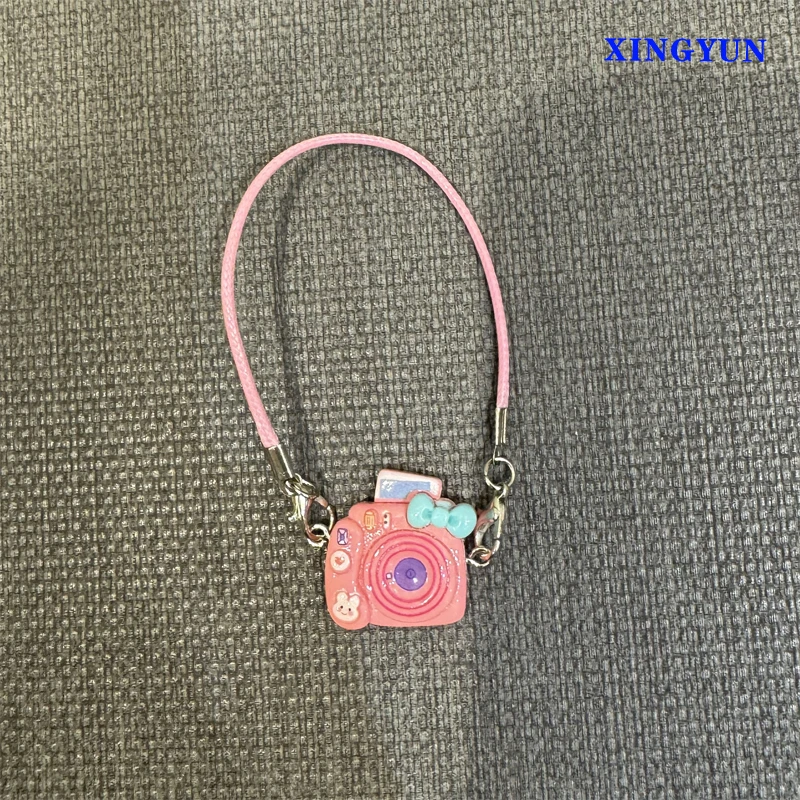 Fun Pendant Camera Accessories Used For Mobile Phone/Camera Lanyard Accessories Creative Cartoon Mini Camera Figurine Ornament