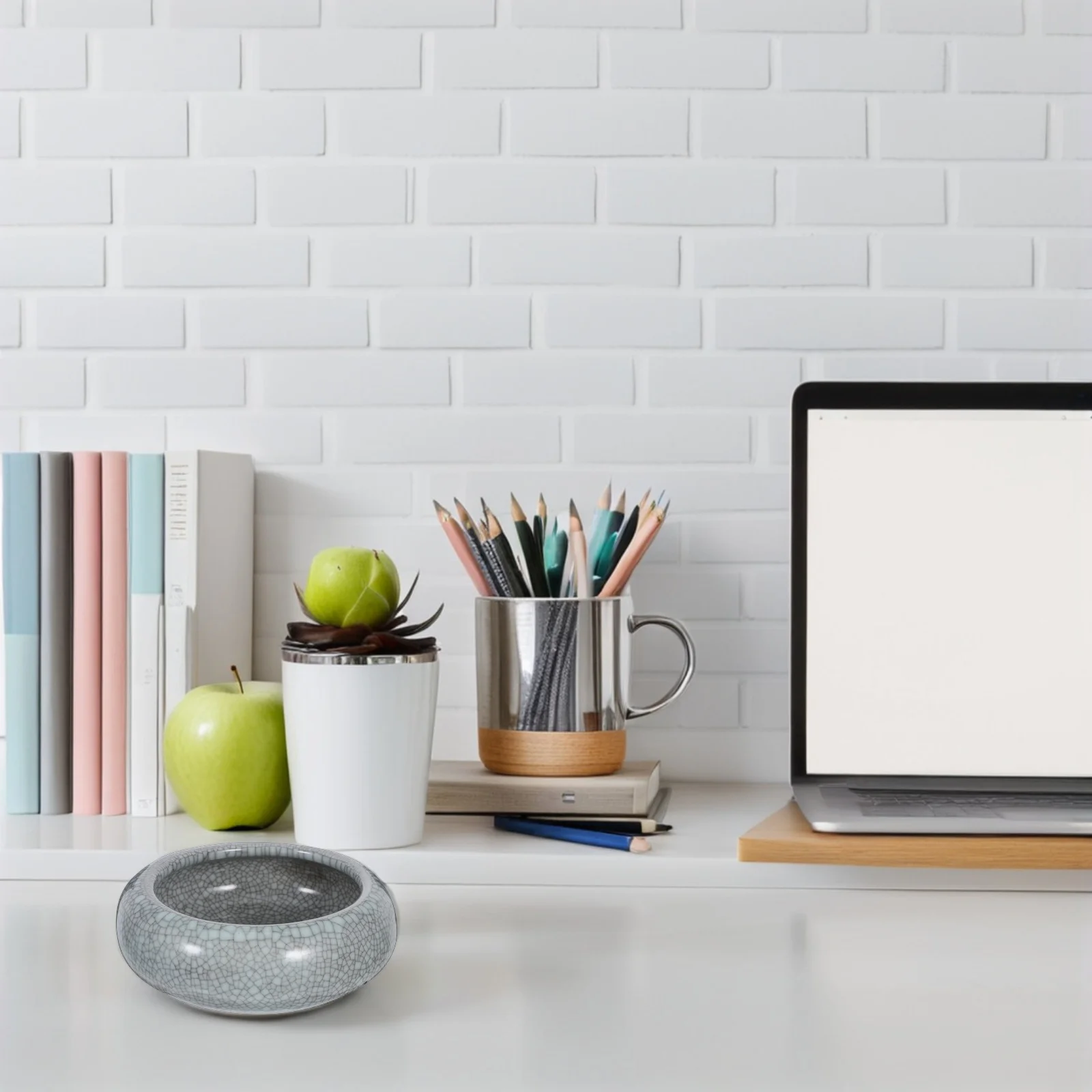 จานหมึกเซรามิก พรีเมียม ทำมือ สำหรับล้างพู่กัน ใช้สำหรับงานเขียนพู่กันจีน ซูมิ เพ้นท์ติ้ง อุปกรณ์เขียนอเนกประสงค์ สไตล์วินเทจ