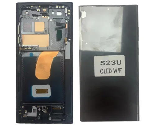 OLED LCD Screen For Samsung Galaxy S23 Ultra 5G SM-S918B EU Edition Digitizer Full Assembly with Frame