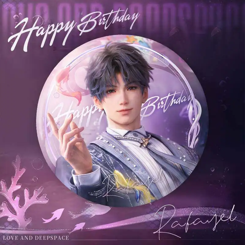 

Коллекционный значок Love And Deepspace Qiyu 2025, лимитированная серия, 75 мм, с двойным голографическим эффектом, для фанатов аниме и игр