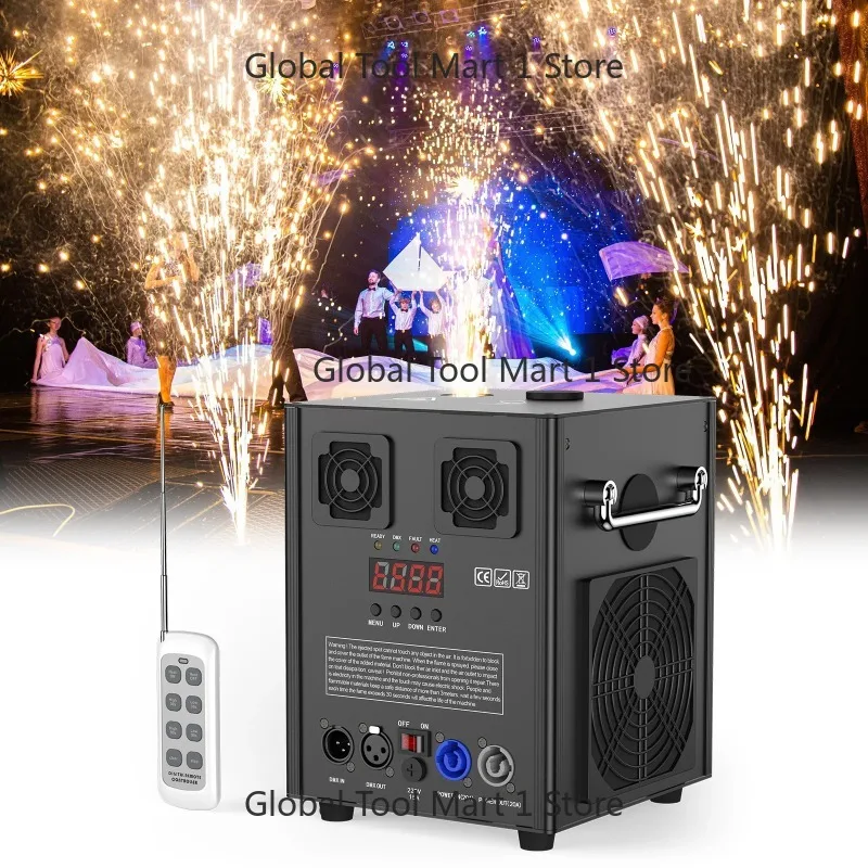 Indoor Out-door 700W Cold Spark Firework Machine Electronic Flower Spray-ing Ma-chine for Wedd-ing Show Party Events