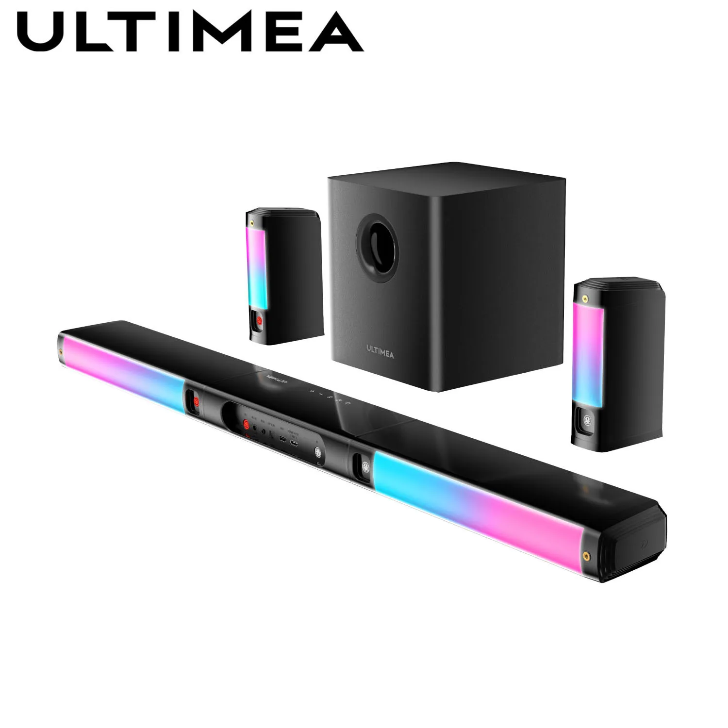 

ULTIMEA Apollo S70 Ultra 7.1 Surround Sound Bar with 2 Surround Speakers & 6.5" Subwoofer Surround Sound System for TV with RGB