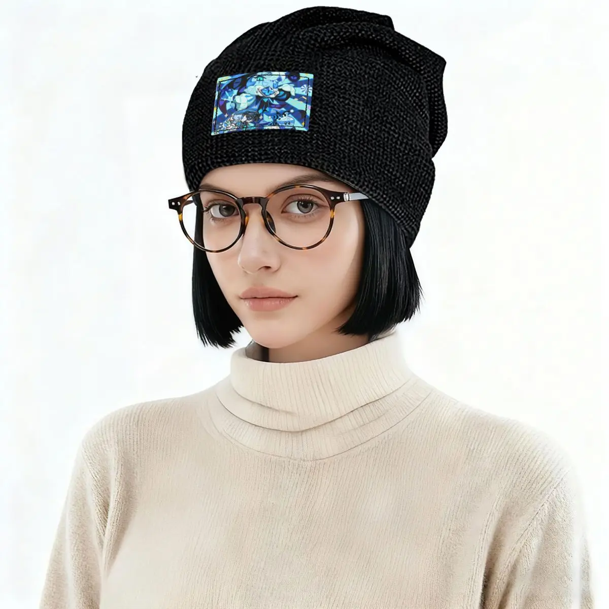 Shadow Milk Cookie Run Kingdom Warm Fleece-Lined Cap Fashion Bonnet Hat Autumn Winter Outdoor Beanies Hats for Unisex Adult