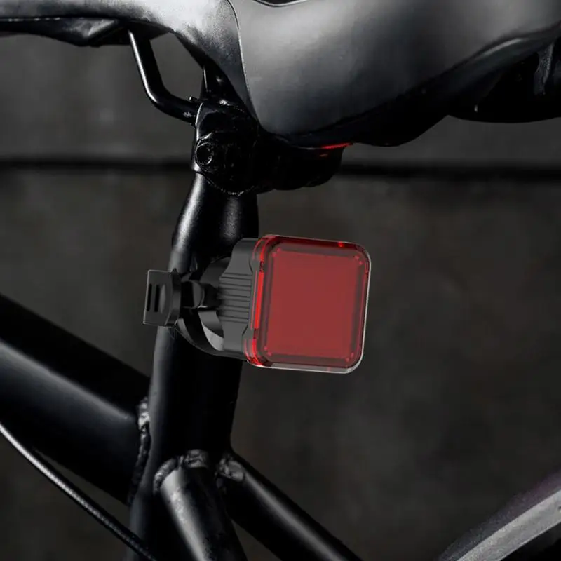 

Cycle Tail Light Safety Brake Light For Bike High Brightness LED Warning Taillight Multi-dynamic Expressions Shockproof Cycling