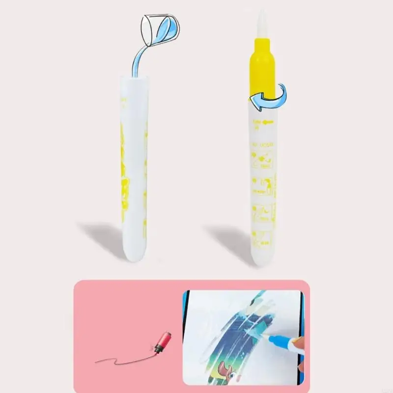 Wielokrotne użycie farb wodnych dla dzieci przenośne rysowanie edukacyjne Zabawki Zabawki Imagination and Color Recognition A2UB