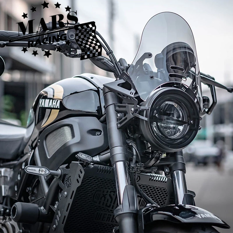 Passend für Yamaha xsr700 XSR700 2022 2023 2024 2025 2026 Motorrad Windschutzscheibe Windschutzscheibe Aluminium Kit Deflektor