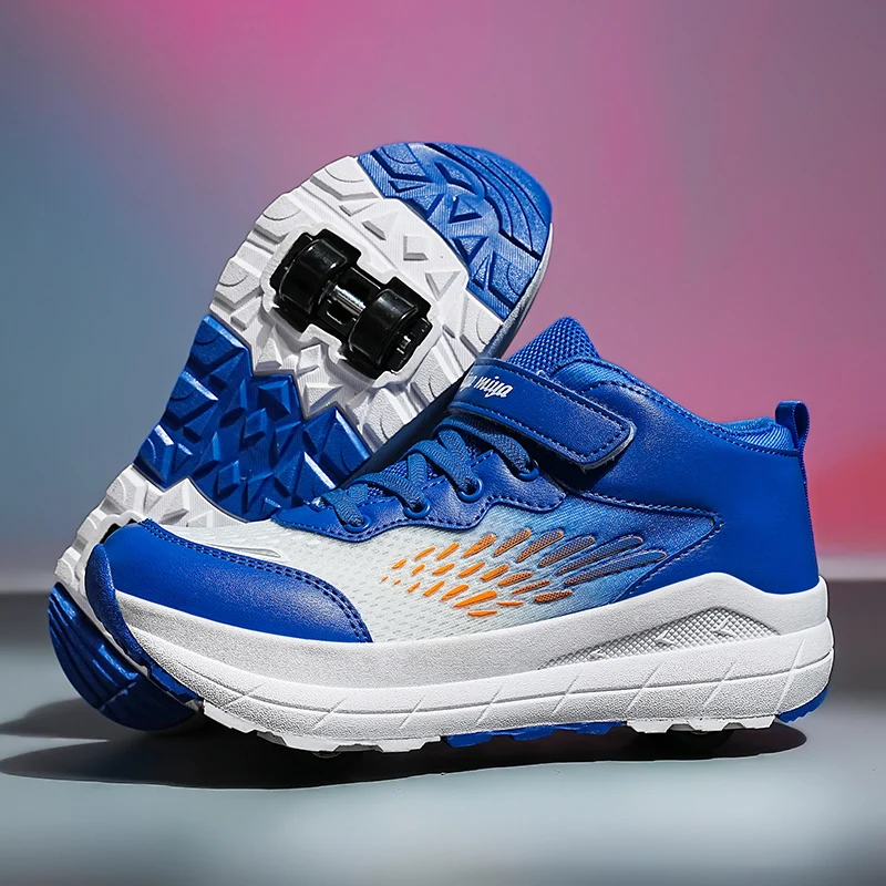 

Kids' 2025 Winter Roller Sneakers: Wear-Resistant Invisible 4-Wheel Auto-Retractable – Boys' & Girls' Walking Shoes