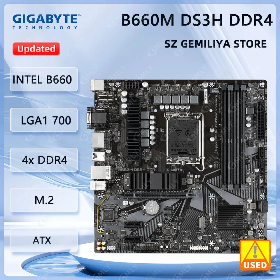 動作確認済】GIGABYTE B660M DS3H DDR4マザーボード